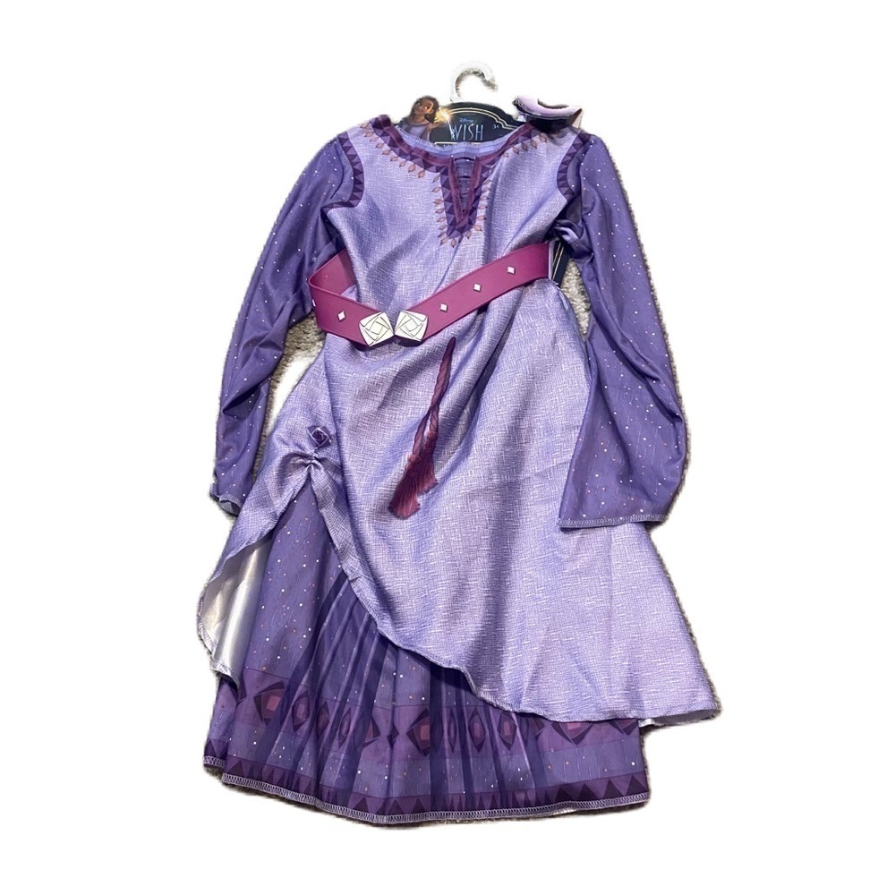 Disney Asha Wish Dress NEW Purple Sz 4-6X Princess Cruise Land World Parks